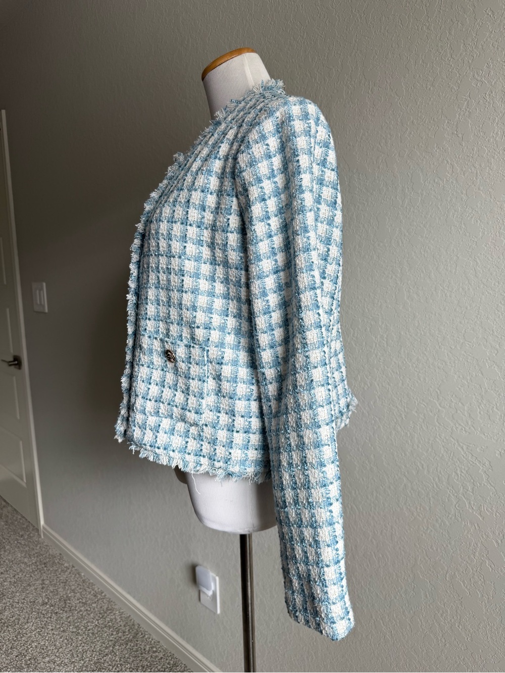 Rachel Zoe Preppy Tweed Blazer - Picture 3 of 10
